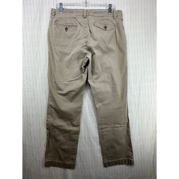 Vineyard Vines Mens Slacks Sz 33 Khaki Tan Straight Leg Chino Classic Preppy - Picture 2 of 10